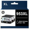 DOUBLE D 953XL Schwarz für HP 953XL, Nicht vom Upgrade betroffen, kompatibel mit HP Officejet Pro 7720 7730 7740 8710 8715 8725 8730 8740 (2Pack Schwarz)