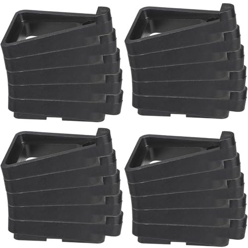 JISRKP 20 Pcs Plant Pot Feet, Invisible Triangle Plant Pot Feet Outdoor, Breathable Non Slip Garden Pot Feet for Garden Plants,Indoor Outdoor Gardening Plant Holder(Black)