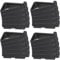 JISRKP 20 Pcs Plant Pot Feet, Invisible Triangle Plant Pot Feet Outdoor, Breathable Non Slip Garden Pot Feet for Garden Plants,Indoor Outdoor Gardening Plant Holder(Black)