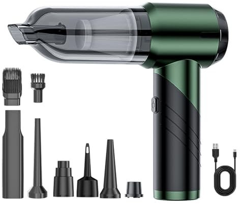 Laikoutd Handheld Vacuum USB Rechargeable Car Carpet Cleaner Light Weight Portable Trash Garbage Remover Cleaning Car Dry Wet Use All Purpose Car Vacuum