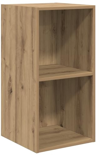 vidaXL TV Cabinet Artisan oak 37 x 37 x 72 cm Engineered wood, Living Room Storage, Modern Wall-Mounted Cabinet, Compact Entertainment Unit, Decorative TV Stand, Sleek Design Organizer