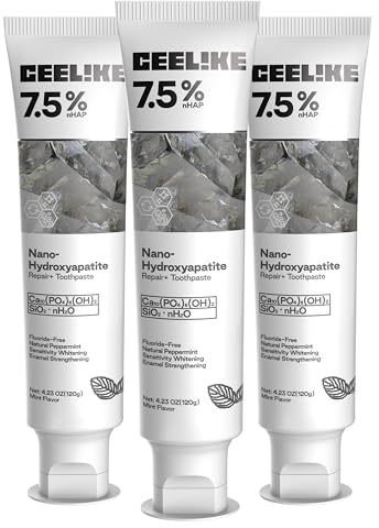 CEELIKE Zahnpasta mit 7,5% Hydroxyapatit – Sanfte tägliche Zahnpflege mit frischem Minzgeschmack – Cremige Formel – 120g（3）