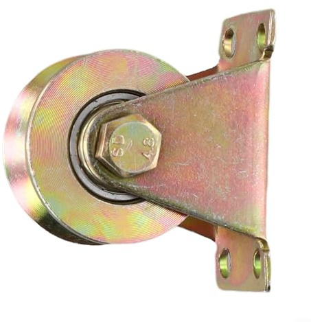 Riemenscheibe aus verzinktem Stahl mit zwei Kugellagern, V-Rahmen mit 2 5 mm Dicke, unterstützt sichere Belastung von 50 kg, für Schiebetür- und Seilführungsanwendungen (50 mm)