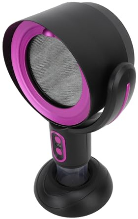 GLOGLOW Desktop Cooker Hood, Portable Extractor Fan with 8W Power and USB Powered, Ideal for Home Kitchen Cooking and BBQ (Black Violet)