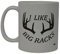 Lustige Kaffeetasse mit der Aufschrift „Hunting I Like Big Racks Buck Hunter“, Geschenkidee für Freunde