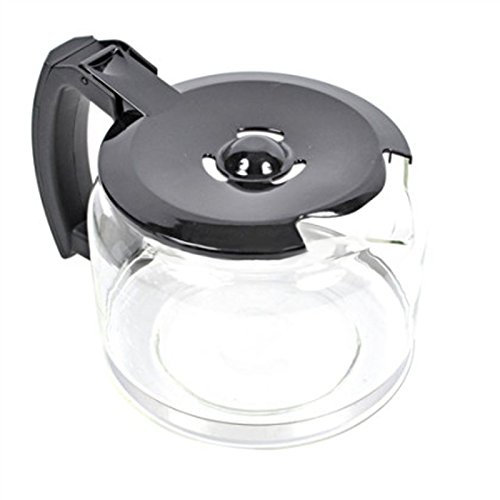 SPARES2GO Glass Jug Carafe for Russell Hobbs 14899 Coffee Machine