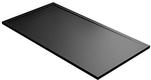 Maier - Oasis - Receveur de douche en pierre, noir, différentes mesures 70x120 cm