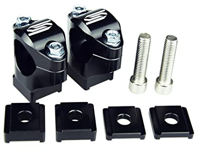 SCAR Anbaukit Lenkeraufnahme FUR GABELBRUCKEN Lenkerklemmen Ø28 kompatibel mit KTM EXC EXCF TPI 125 144 150 250 300 350 450 500 BETA RR GAS GAS MC MCF EC ECF EX EXF HUSQVARNA TE FE SHERCO SER SEFR