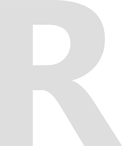 INDIGOS UG - Aufkleber - Buchstabe - R - weiß - wetterfest - Auto Motorrad Fahrrad Helm Tür Fenster Beschriftung Glas Briefkasten 10cm