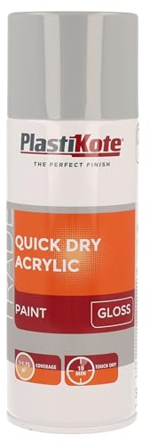 PlastiKote 071012 Trade Quick Drying RAL 7001 Gloss 400 ml
