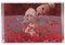 Adventa Glitzer-Bilderrahmen, Acryl-Bilderrahmen für 10 x 15 cm, klarer, rahmenloser Desktop-Fotoblock mit Glitzerherzen (rot), ideales personalisiertes Geschenk, Vatertagsgeschenk