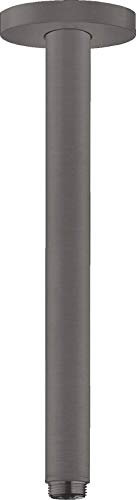 hansgrohe Deckenanschluss S für Regendusche, Anschluss Kopfbrause 30 cm, Brushed Black Chrome