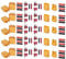 GTIWUNG 5 Paar XT60 Batterie Anschlüsse, 5 Paar XT30 Männlich Weiblich Stecker Buchse, 10 Paar Deans Rutschfester T-Stecker mit 60 stücke Schrumpfschlauch für RC LiPo Akku Hubschrauber Flugzeug