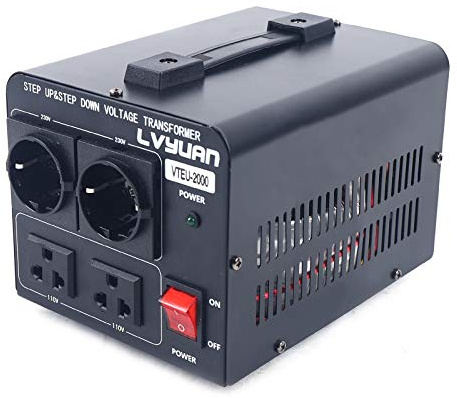 OUKANING 2000W Spannungswandler Transformator 110V - 230v / 230v - 110v Step up/Step down Voltage Converter