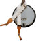 MUSIC FIRST Original Design, 2 inch width (5cm), Padded, White Graceful & VintageLace Soft Lace & Genuine Leather Delux Banjo Strap, With 2 pieces of MUSIC FIRST Leather Strap Locker.
