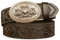 DFGGE Gürtel Herren Ledergürtel Ratsche Gothic Lustig Schön Western Wolf Fuchs Silber Oval Automatikschließe Business Anzug Gürtel 35Mm Breit,Schwarz,110cm/waist:36~38