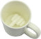 Biigming Taza de Café con Dedo, Taza Dedo 3D para Regalos Divertidos, Cerámica 350 mL (Blanco)