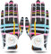 LOVMEAD Damen Golf Handschuh Golfhandschuhe Leder mit Ballmarker All Wetter Linke Rechte Hand Paar, Damen-Golfhandschuhe Rain Grip Weathersof rutschfest Sport (Mehrfarben, M)