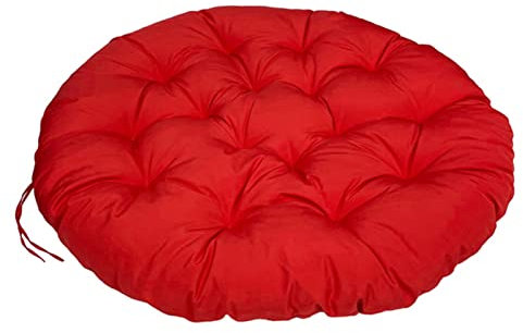 Lifup Hängesessel Kissen Wasserdicht, Polster für Hängeschaukel Hängekorb Schaukel Korb, Rund Papasan Sessel Kissen Rot Oval 170 x 120 cm