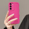 UEEBAI Coque pour Samsung Galaxy A14 5G, Housse de Protection Wave Frame Etui en Ultra Léger et Mince Antichoc Souple TPU Bumper Cover pour Filles Femme Full Caméra Protection, Rose Rouge