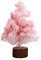 Mini Albero di Natale Rosa da Tavolo, Piccolo Albero Artificiale Rosa Floccato di Neve con Base in Legno, Albero di Natale Rosa Floccato Fai da Te per la Decorazione del Tavolo di Nozze della(30 cm)