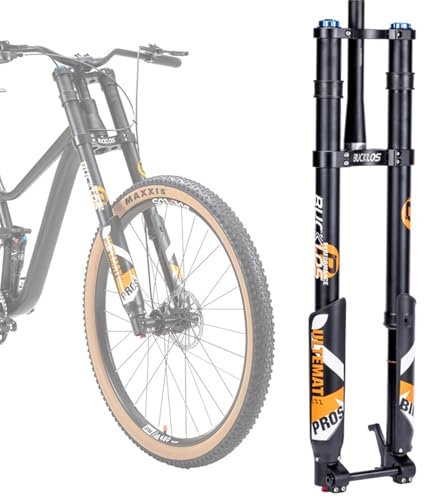 TS TAC-SKY 27,5/29 Zoll Fahrrad Boost Gabel 15 * 110mm Reise 180mm MTB Luft Gabel Dual Crown Downhill-Bike Suspension Gabel Fahrrad Teile (Color : B715-29 inch-Tapered)