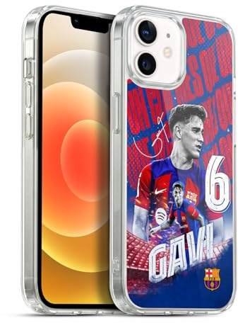 Head Case Designs Offizielle FC Barcelona GAVI 2023/24 Erstes Team Soft Gel Handyhülle Hülle kompatibel mit Apple iPhone 12 / iPhone 12 Pro