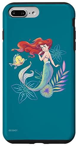 iPhone 7 Plus/8 Plus Disney The Little Mermaid Ariel and Flounder Under the Sea Case