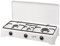 Fornello 3 fuochi a gas Metano Valvolato smaltato bianco per uso interno Made in Italy - 5324/GPS/MT