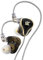 Linsoul KZ ZAS 7BA+1DD Monitor intrauditivo, auriculares de graves de alta fidelidad, auriculares para juegos, auriculares híbridos IEM con cable desmontable empotrado para músico audiófilo (negro,