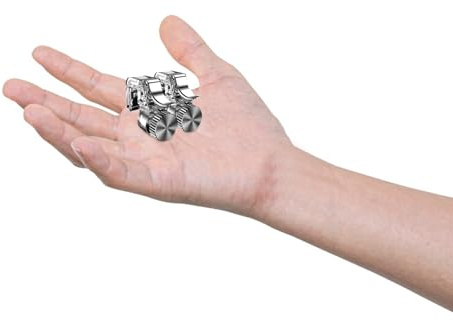 Silberne Handy Trigger Paar für Mobiles Spielen aus Abs und Metall | Drehbare Bewegliche Klammer, Rutschfest und Leicht Einstellbar, 1 Paar