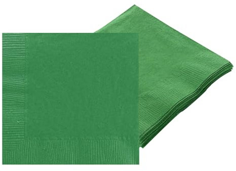 20 Stück Servietten Grün, 2-lagig Table Papierservietten Deko,Gefaltet, 33x33cm Servietten aus Watte Einweg-Papier für Hochzeit,Cocktailservietten Kommunion, Braut, Geburtstag, Party, Abendessen