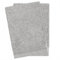 Hammetex 2er Set Waschhandschuh 15x22 cm, 100% Baumwolle mit Waschlappen Waschen Frottier, Superwuschel Weiche Qualität Strapazierfähig, Hellgrau