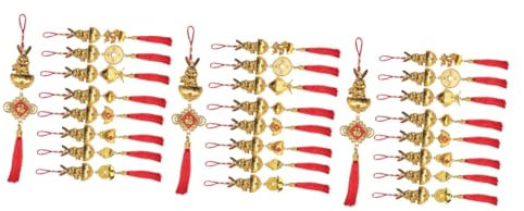 IMIKEYA 27 STK Häschen-Anhänger Autodeko chinesische neujahrsdekoration Bonsai hängender Hase Neujahrsdekoration zum Aufhängen anhängerstütze eincremehilfe Kaninchen-Auto-Anhänger Plastik