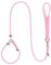 YUDOTE Slip Rope Lead for Small Dogs,Reflective No Pull Slip-on Leash with Stoppers and Soft Handle,8mm Tangle-free thin Lead for Puppies Walking and Training, Pink