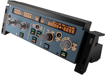 WINWING: FCU Unit1 - Full-Size Flight Control Unit, 1:1 Structured Mold, Real Aircraft Operation, Dual-Mode Display, Plug-and-Play