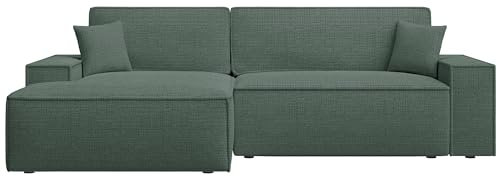 Selsey Sofa Ecksofa Eckcouch Schlafsofa Couch Mit Stauraum Schlaffunktion Pflegeleicht Polyurethanschaum L Form Links Chenille Salbei Farese