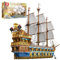 Reobrix Königliche Sonnenflotte Bausteine Bausatz für Erwachsene, großes Schiffsmodell, sammelbare Luxus-Piratenschiff-Klemmbausteine 66011, Architektur-Set Geschenk für maritime Liebhaber ab 14+.
