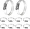 WEDEHE 5 Pcs Hose Clips, Adjustable Large Hose Clamp 304 Stainless Steel, 44-64mm Range Pipe Clips, Tube Clamp for Pool, Pond and Garden