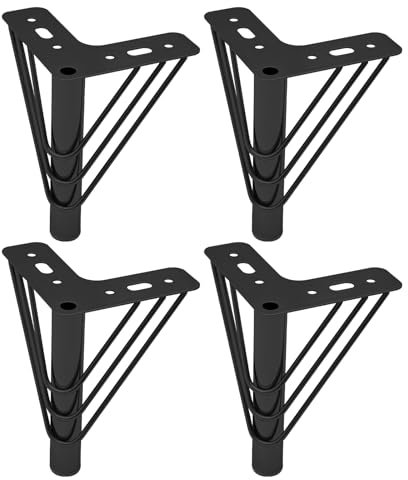 PINYELIN 4 Stück Möbelfüße, 15 cm Metall Möbelfüße Sofa Ersatz Stützfüße TV Lowboard Möbelfüsse, Hochbelastbare Möbelfüße