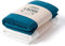 LAODI Premium Duschtuch 2er Set – 70x140 – 2-Farben-Set – Ozean tiefblau + Reinweiß – Sommerfrisch & Stilvoll – 100 % Baumwolle – 570 g/m² – Hergestellt in Portugal