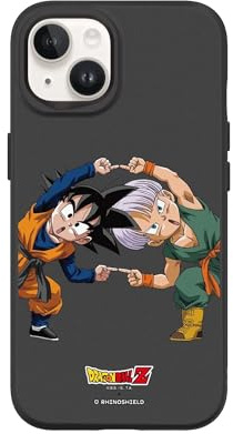 RhinoShield Case kompatibel mit [iPhone 13/14] | SolidSuit - Stoßdämpfende & schlanke Schutzhülle mit Premium Finish - 3.5 Meter Fallschutz - Schwarz [Dragon Ball Z/Goten&Trunks - Fusion]
