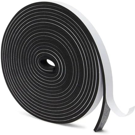 COYUN Tira de Sellado Junta Autoadhesiva para Ventanas, 2x10mm, Adhesivo Cinta Ventanas Aislante Frio, Cinta Espuma para Aislante, Ruido, Colisión, 10M