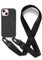 Leather Armor Handykette Hülle für iPhone 13 Mini(5.4) mit Band Halsband Lanyard (abnehmbar) Handyhülle, Verstellbarer Lanyard.Magnetisch Stoßfest Silikonhülle Wireless Charging kompatibel .-Schwarz