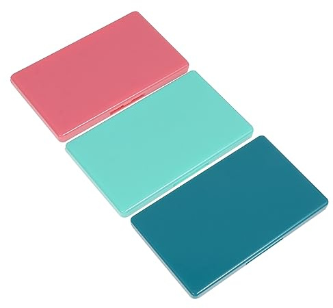 DOITOOL Magnetisches Nadelaufbewahrungsetui, 3 Stück für Nähnadeln | Kunststoffgehäuse mit Magnet 3 Farben , Passend für Nähen und Stricken
