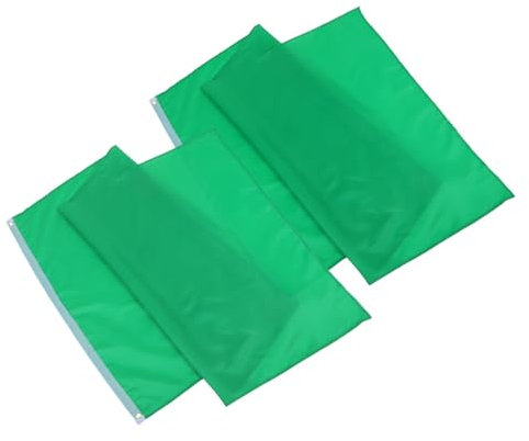 Homoyoyo 2 Stücke Feste Farbflagge Kleine Fahnen Flaggen Gartenflagge Raumdekorationsfahne Gartendekoration Flagge Sportfahnen Leere Fahnen Selber Machen Diy Gartenfahnen Polyester Green