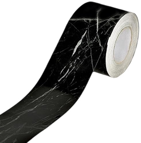 GORGECRAFT 10 m X 52mm Holzmaserungsband Realistisches Holzmaserungs Reparaturband Schwarz Selbstklebend Wasserfest Furnierkantenband Für Tische Stühle Fußleisten Türen Fenster Fußböden Und Möbelrenov