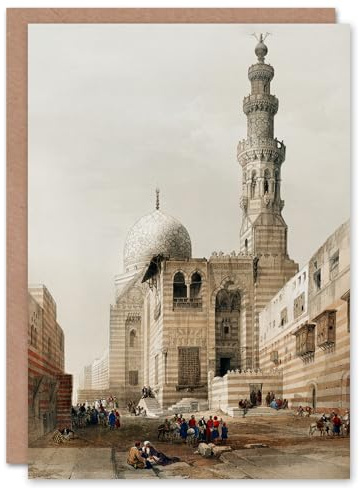 Artery8 David Roberts Art Card Tombs of the Khalifs at Cairo