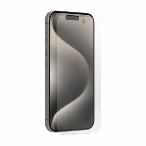 ALIEN SURFACE 2 protectores de pantalla para iPhone 15 Pro – Ultratransparente autocicatrizante de grado militar – Kit de montaje fácil incluido, compatible con funda, 0,17 mm de grosor
