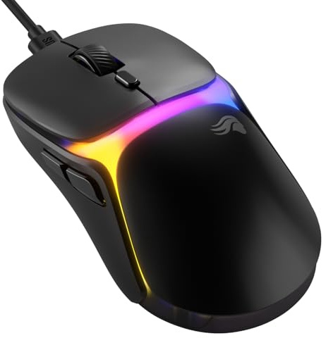 GLORIOUS Model O3 Mouse Da Gaming Wired (Nero) | Design A Scocca Chiusa Estremamente Leggero, Sensore Ottico BAMF Di Precisione Superiore, Switch Ottici Resistenti Premium